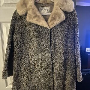 Vintage Persian Lamb, and Mink Fur Coat